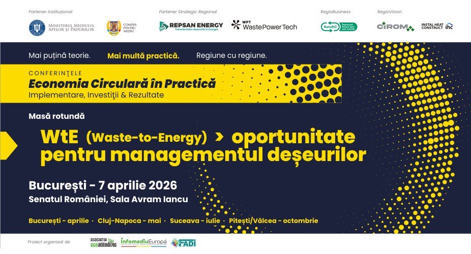 Masă rotundă   „WtE – oportunitate pentru managementul deșeurilor”